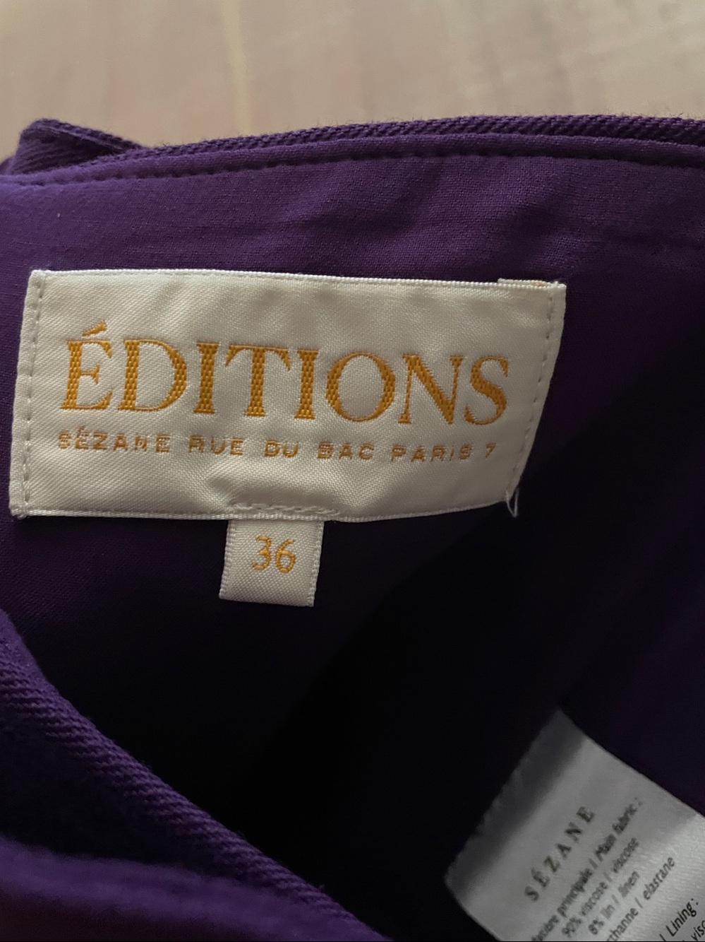 Sezane Bustier. Gioia Purple. 36 - Picture 14 of 14